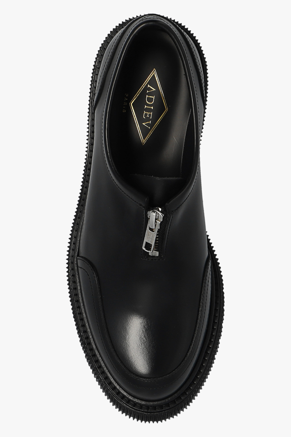 Black 'Type 193' leather shoes Adieu Paris - D Wide Tab Long